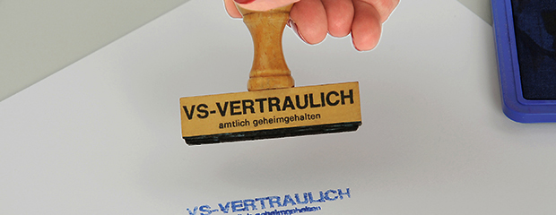 Stempel Verschlusssache