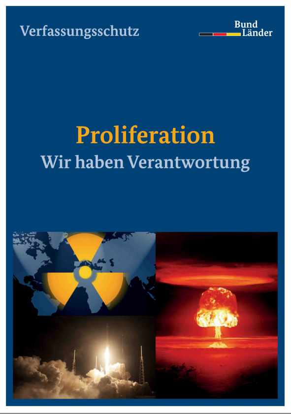 Titelbild der Broschüre Cover Proliferation
